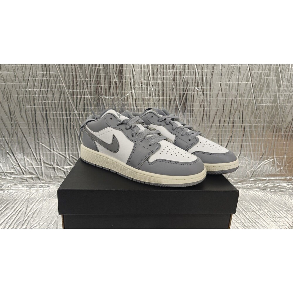 Jordan 1 Low (GS) Stealth/White-Sail 553560-053, Size-5Y